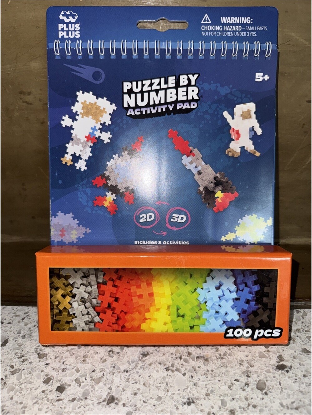 Puzzle By number Activity Pad 100pcs Used